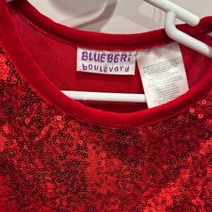 Blueberi Boulevard Sparkling Red Dress